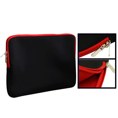 Soft Sleeve Case Zipper Bag with Orange color for 13.4 inch Laptop